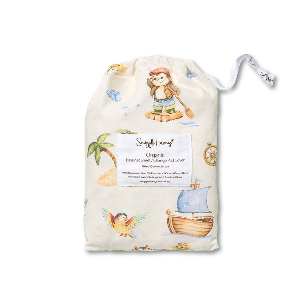 Treasure Island Organic Bassinet Sheet / Change Pad Cover - View 7