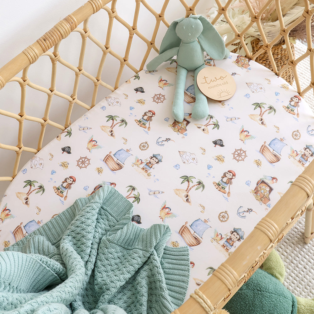 Treasure Island Organic Bassinet Sheet / Change Pad Cover - View 1