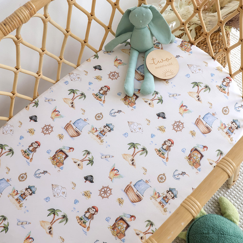 Treasure Island Organic Bassinet Sheet / Change Pad Cover - View 6