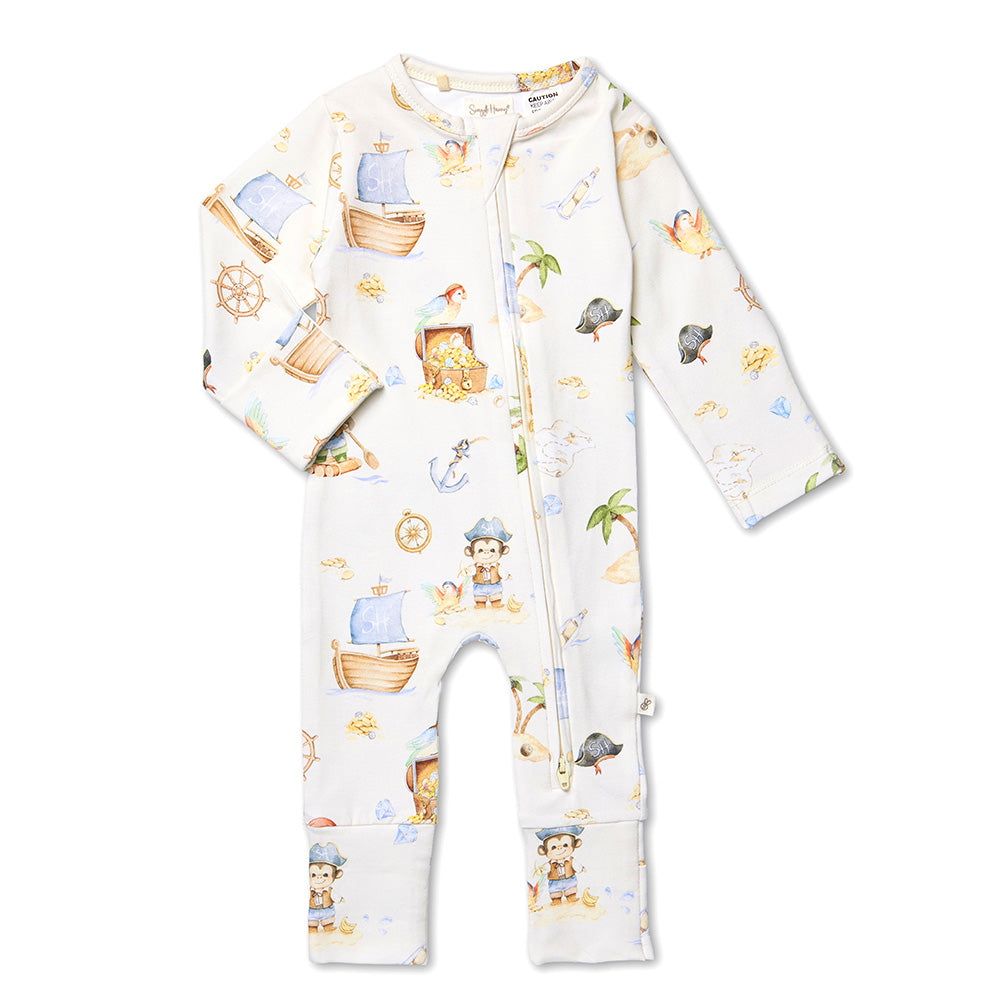 Treasure Island Organic Snugglesuit Convertible Romper - View 2