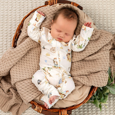 Treasure Island Organic Snugglesuit Convertible Romper | Snuggle Hunny