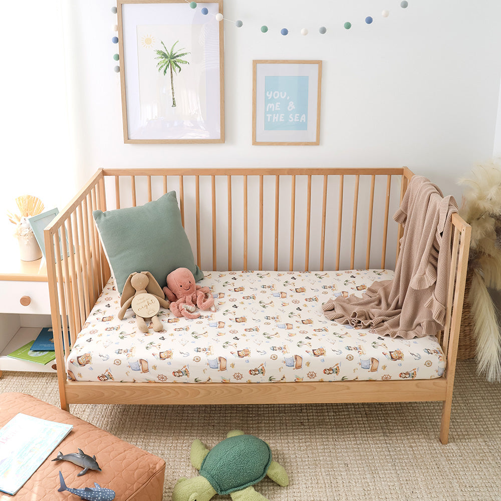 Treasure Island Organic Fitted Cot Sheet - View 6