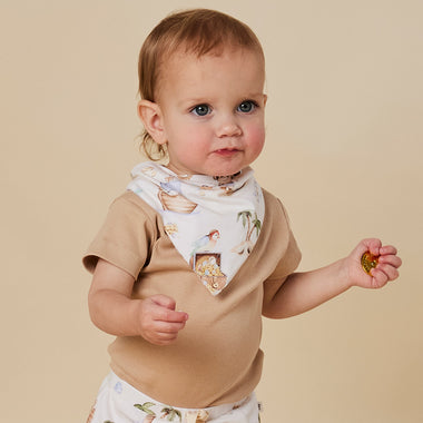 Treasure Island Organic Dribble Bib | Snuggle Hunny