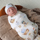 Treasure Island Organic Jersey Wrap & Beanie Set - Thumbnail 6