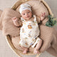 Treasure Island Organic Snuggle Overall Shorts - Thumbnail 1