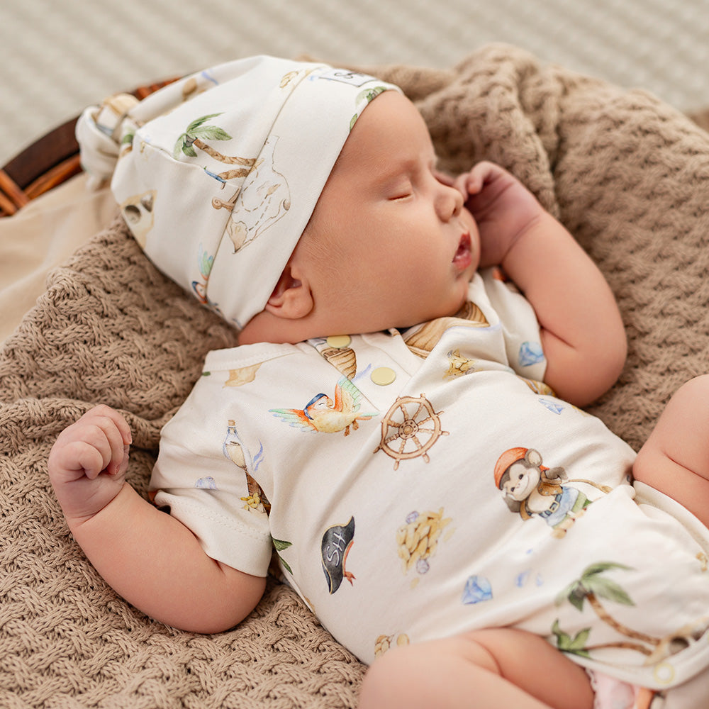 Treasure Island Short Sleeve Organic Bodysuit - View 7