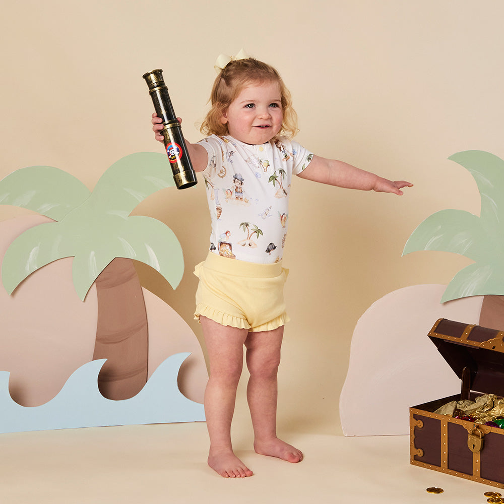 Treasure Island Short Sleeve Organic Bodysuit - View 4