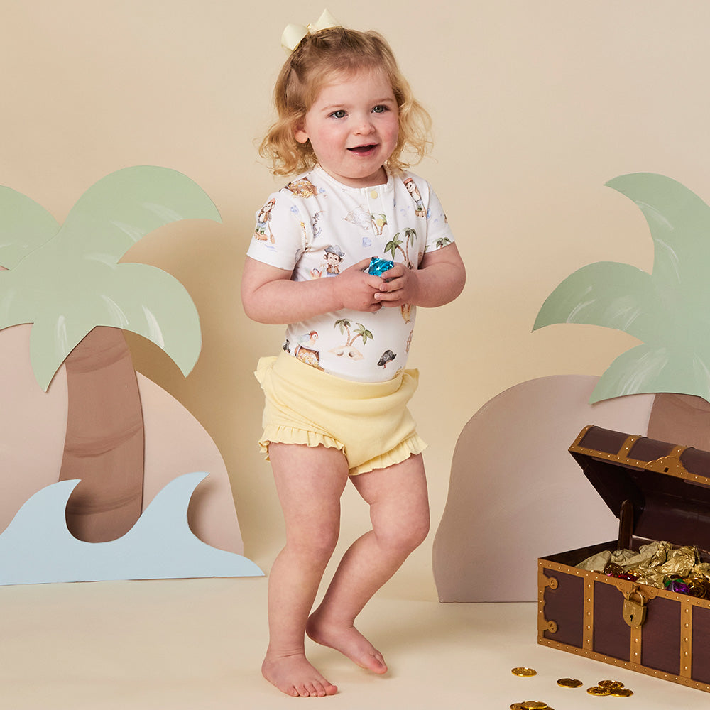 Treasure Island Short Sleeve Organic Bodysuit - View 13