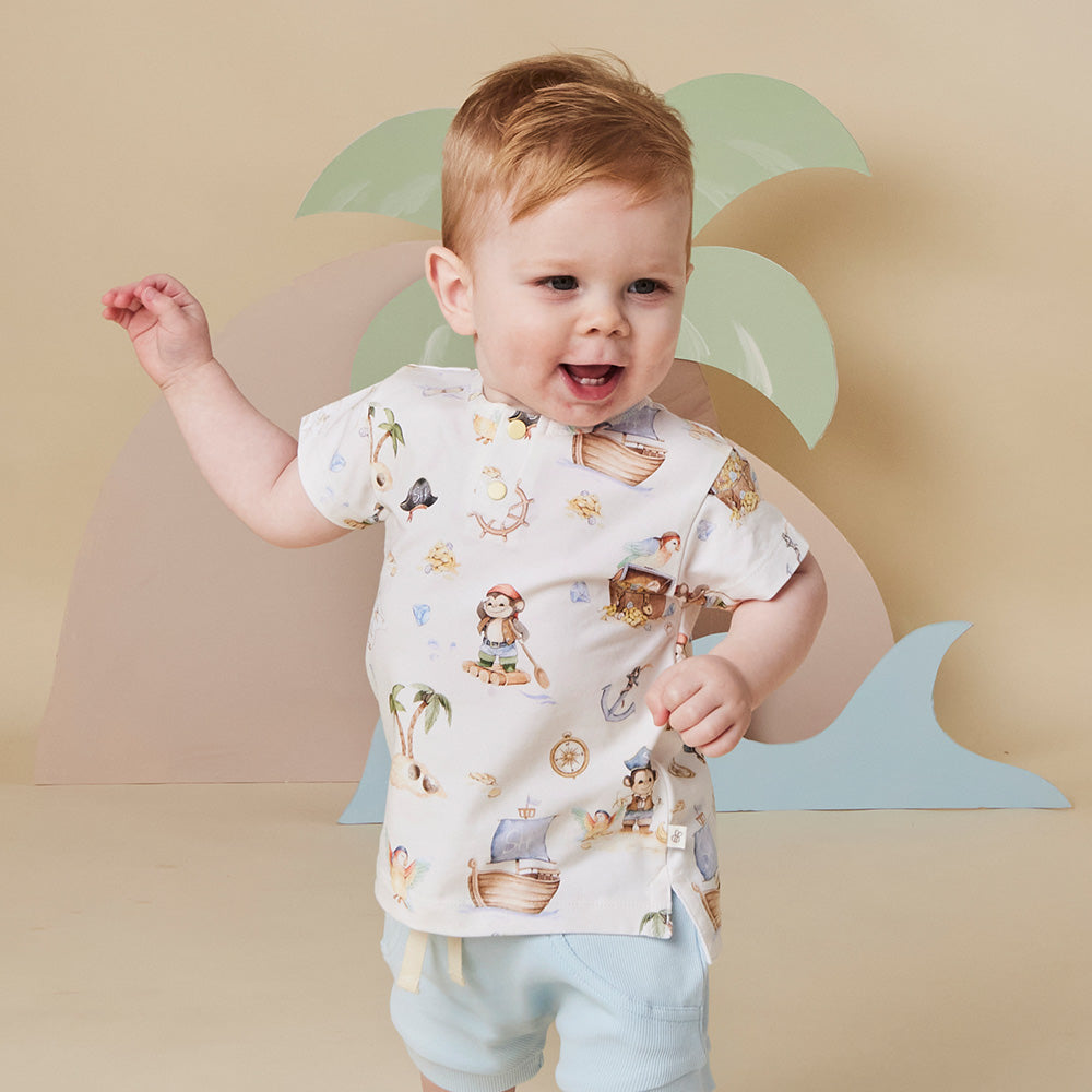 Treasure Island Organic Short Sleeve Top - View 1