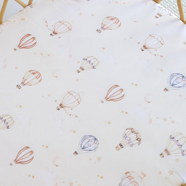 Up & Away Organic Bassinet Sheet / Change Pad Cover | Snuggle Hunny