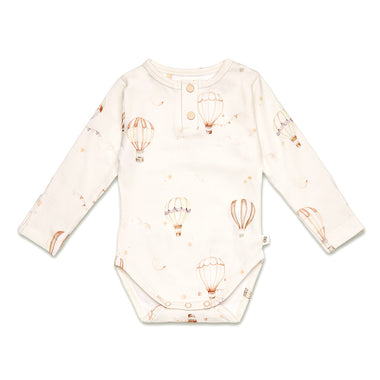 Up & Away Long Sleeve Organic Bodysuit | Snuggle Hunny