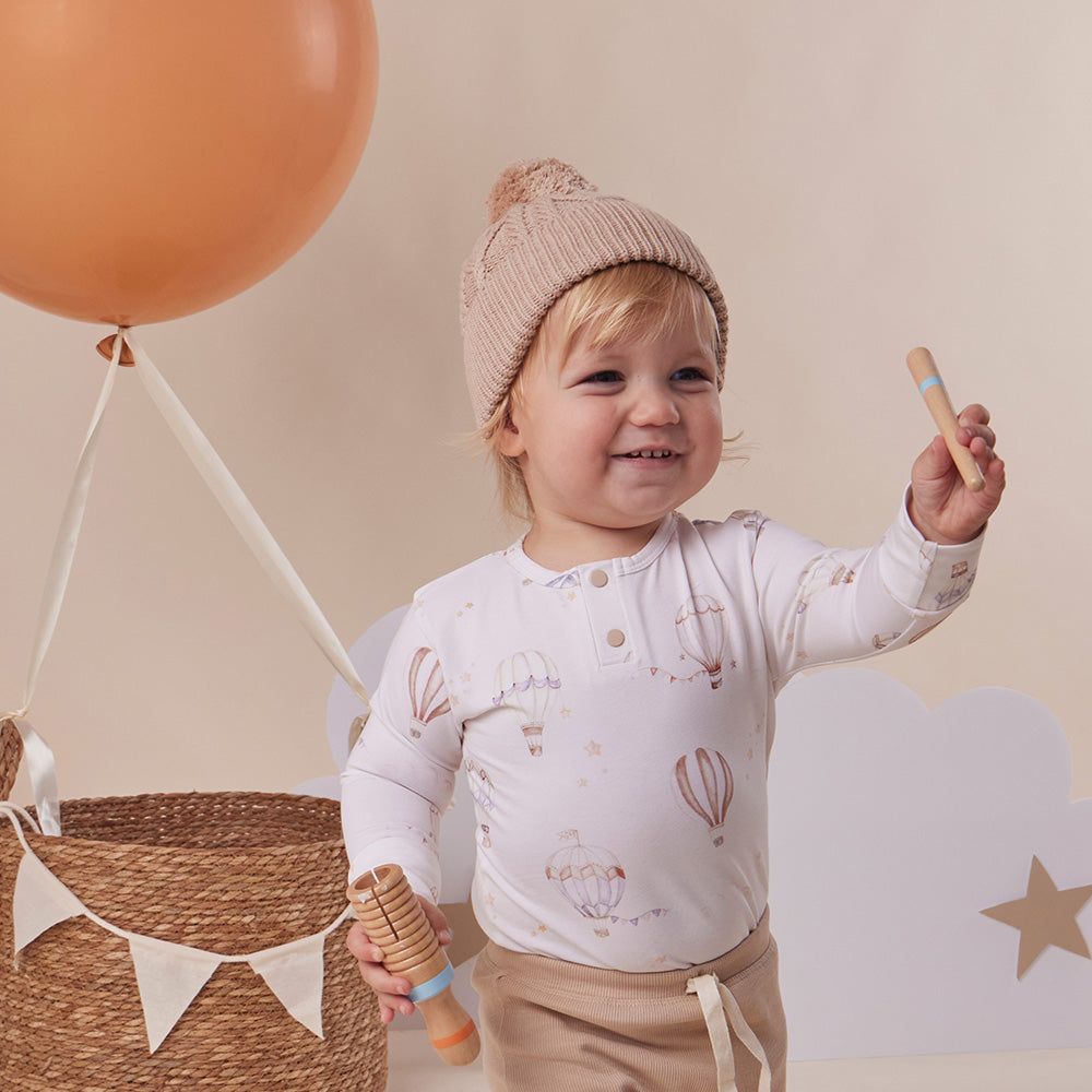 Up & Away Long Sleeve Organic Bodysuit - View 7