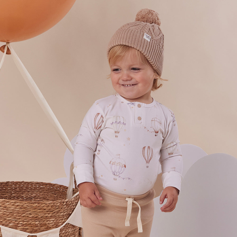 Up & Away Long Sleeve Organic Bodysuit - View 3