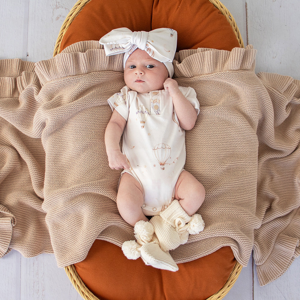 Up & Away Short Sleeve Organic Bodysuit - View 1