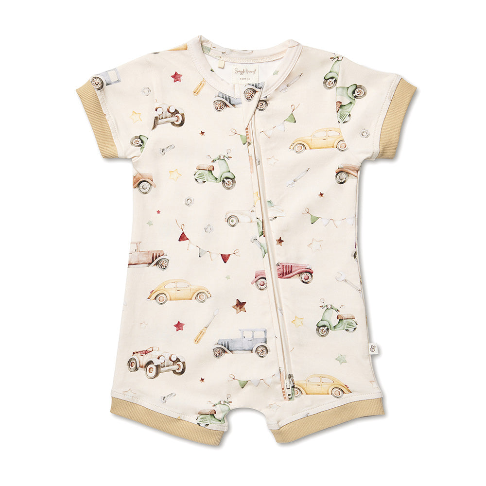 Vintage Cars Organic Snuggle Shortie - View 2