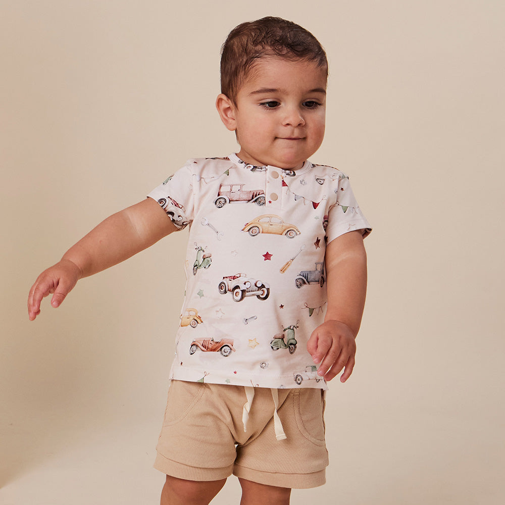 Vintage Cars Organic Short Sleeve Top - View 5
