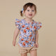 Vintage Blossom Organic T-Shirt with Frill - Thumbnail 1