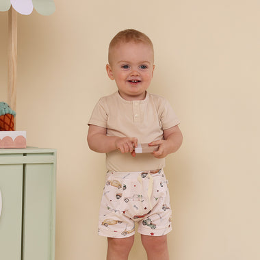 Vintage Cars Organic Shorts | Snuggle Hunny