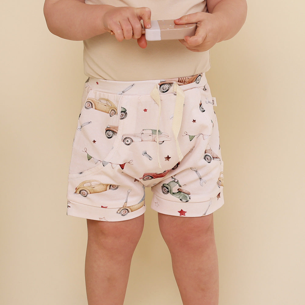 Vintage Cars Organic Shorts - View 3