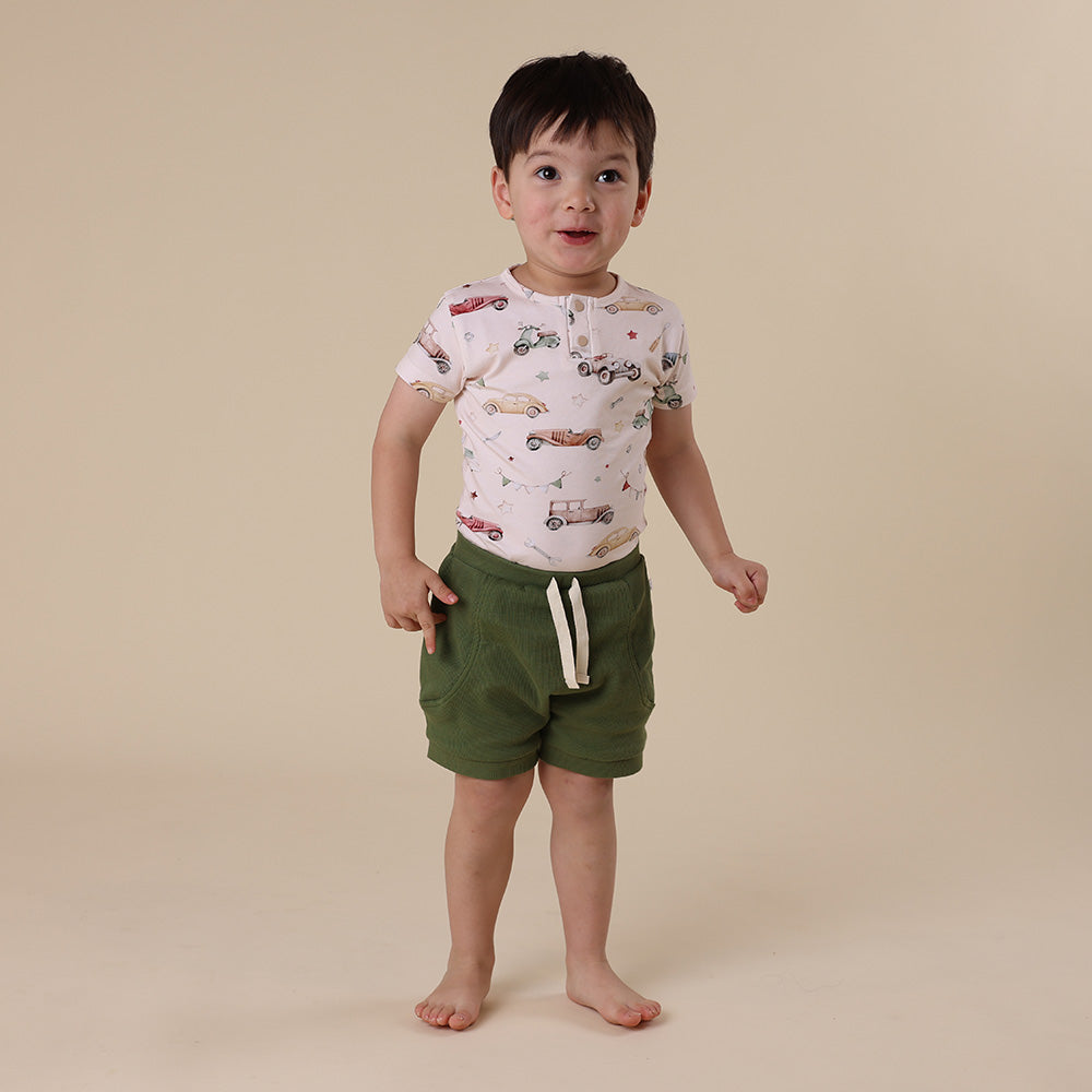 Vintage Cars Short Sleeve Organic Bodysuit - View 14