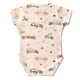 Vintage Cars Short Sleeve Organic Bodysuit - Thumbnail 4
