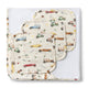 Vintage Cars Organic Baby Towel & Wash Cloth Set - Thumbnail 1