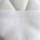 White Diamond Knit Organic Baby Blanket - Thumbnail 6