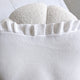 White Ruffle Knit Organic Baby Blanket - Thumbnail 6