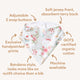 White Rabbit Organic Dribble Bib - Thumbnail 4