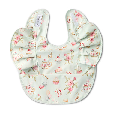 White Rabbit Frill Snuggle Bib | Snuggle Hunny