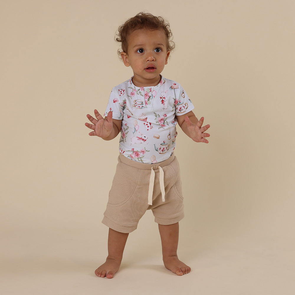 White Rabbit Short Sleeve Organic Bodysuit - View 8