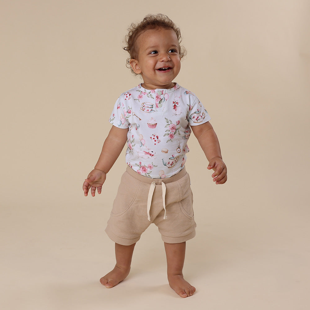 White Rabbit Short Sleeve Organic Bodysuit - View 11