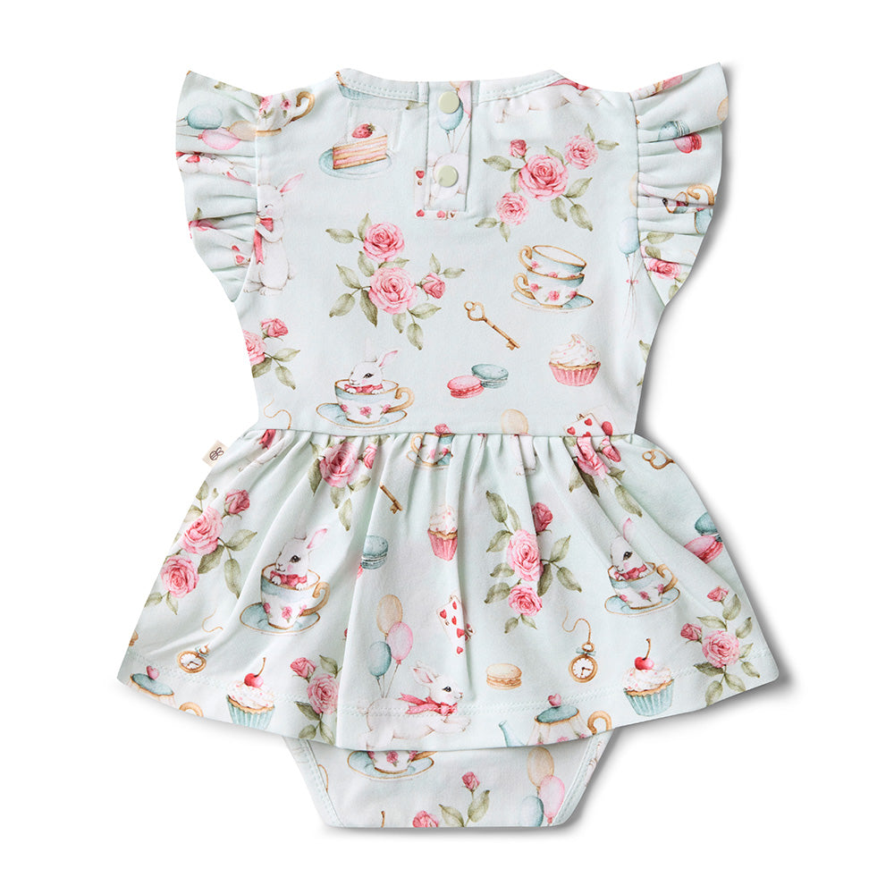White Rabbit Short Sleeve Organic Dress - View 4