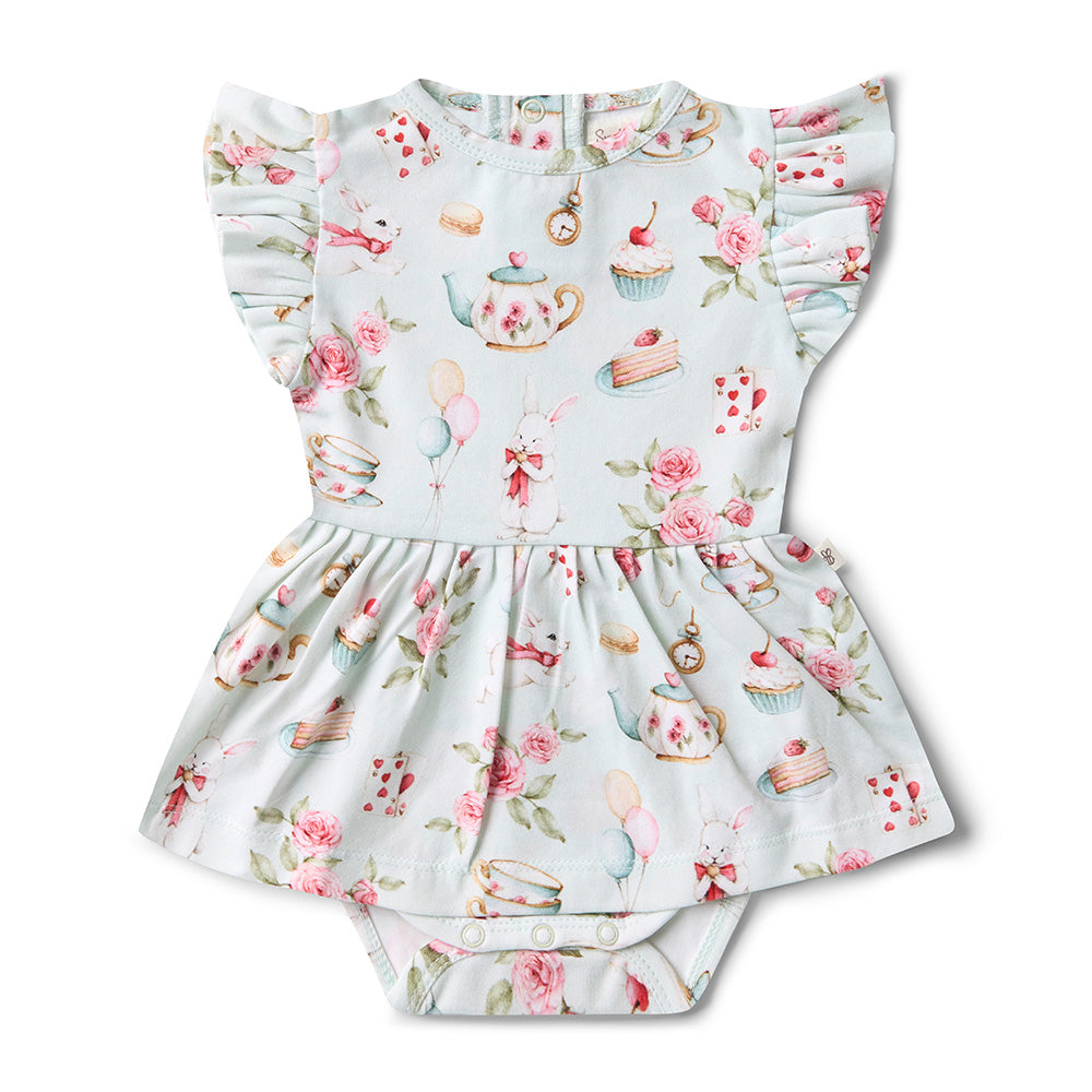 White Rabbit Short Sleeve Organic Dress - View 2