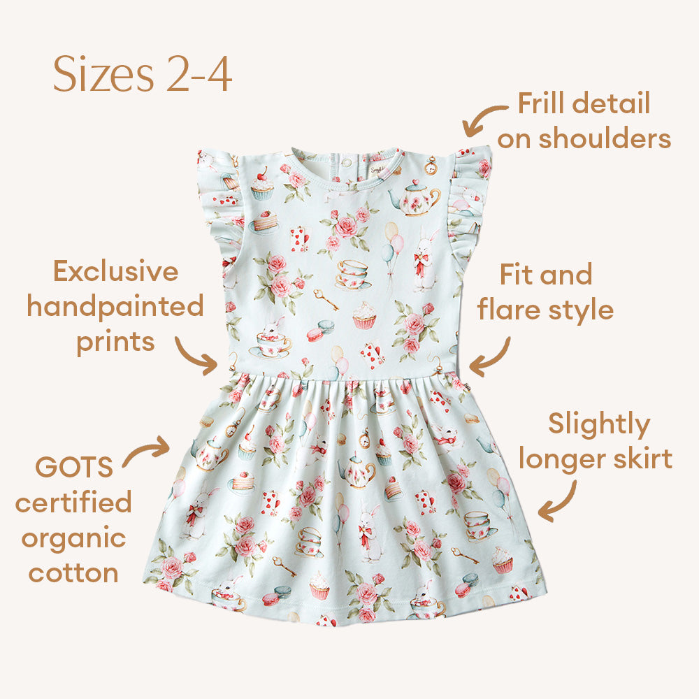 White Rabbit Short Sleeve Organic Dress - View 10
