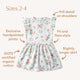 White Rabbit Short Sleeve Organic Dress - Thumbnail 10