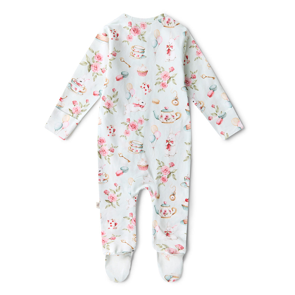 White Rabbit Organic Snuggle Sleepsuit Zip Footie - View 5