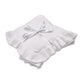 White Ruffle Knit Organic Baby Blanket - Thumbnail 2