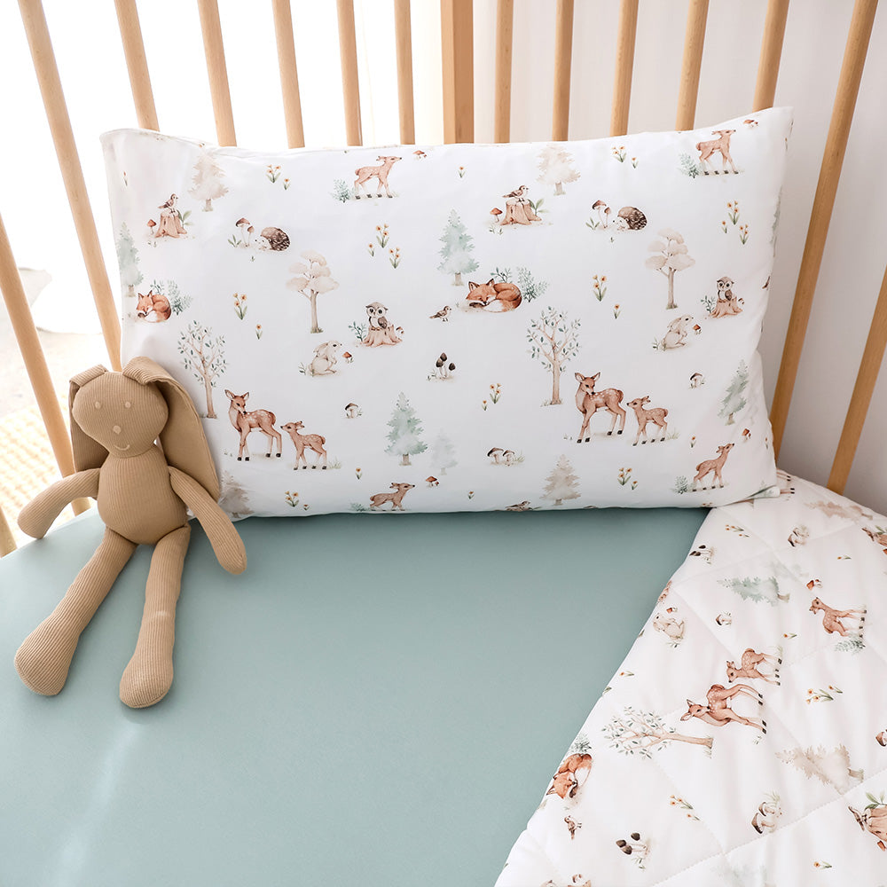 Woodland Tales Organic Cotton Toddler Pillowcase - View 2