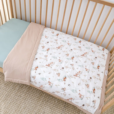 Woodland Tales Organic Cotton Cot Comforter | Snuggle Hunny