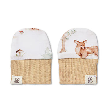 Woodland Tales Organic Cotton Mittens | Snuggle Hunny