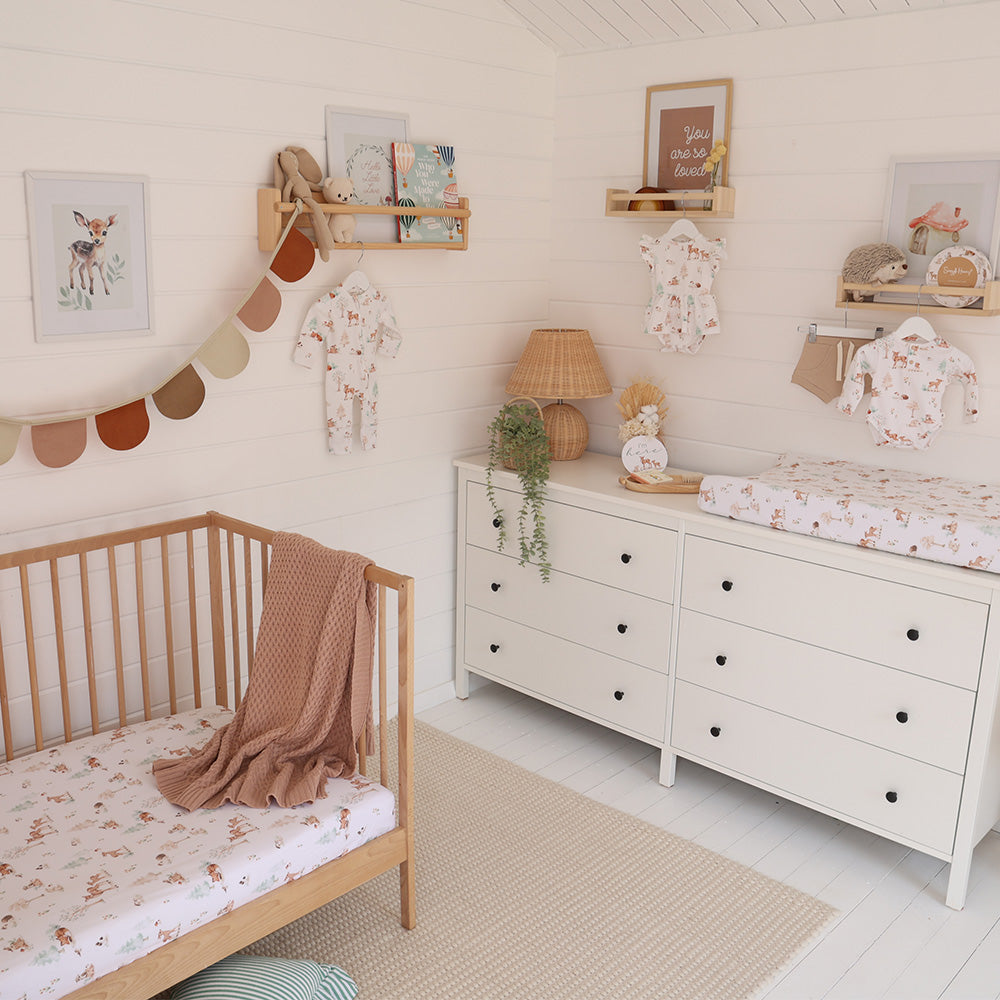 Woodland Tales Organic Bassinet Sheet / Change Pad Cover - View 5
