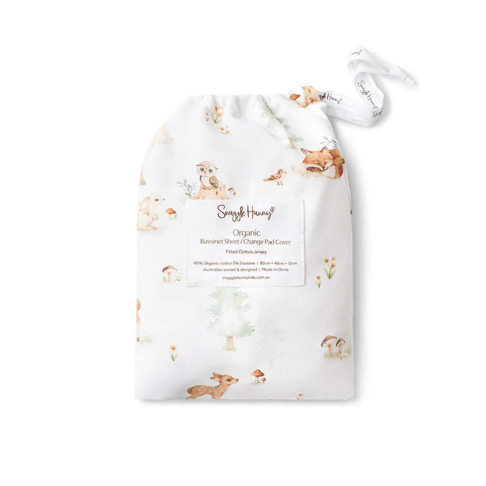 Woodland Tales Organic Bassinet Sheet / Change Pad Cover - View 6