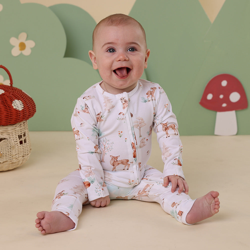 Woodland Tales Organic Snugglesuit Convertible Romper - View 4
