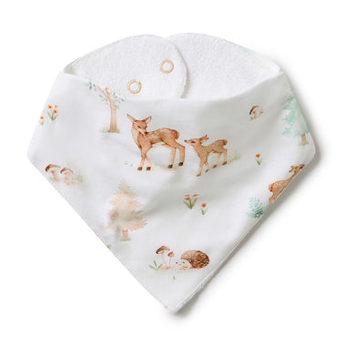 Woodland Tales Organic Dribble Bib | Snuggle Hunny