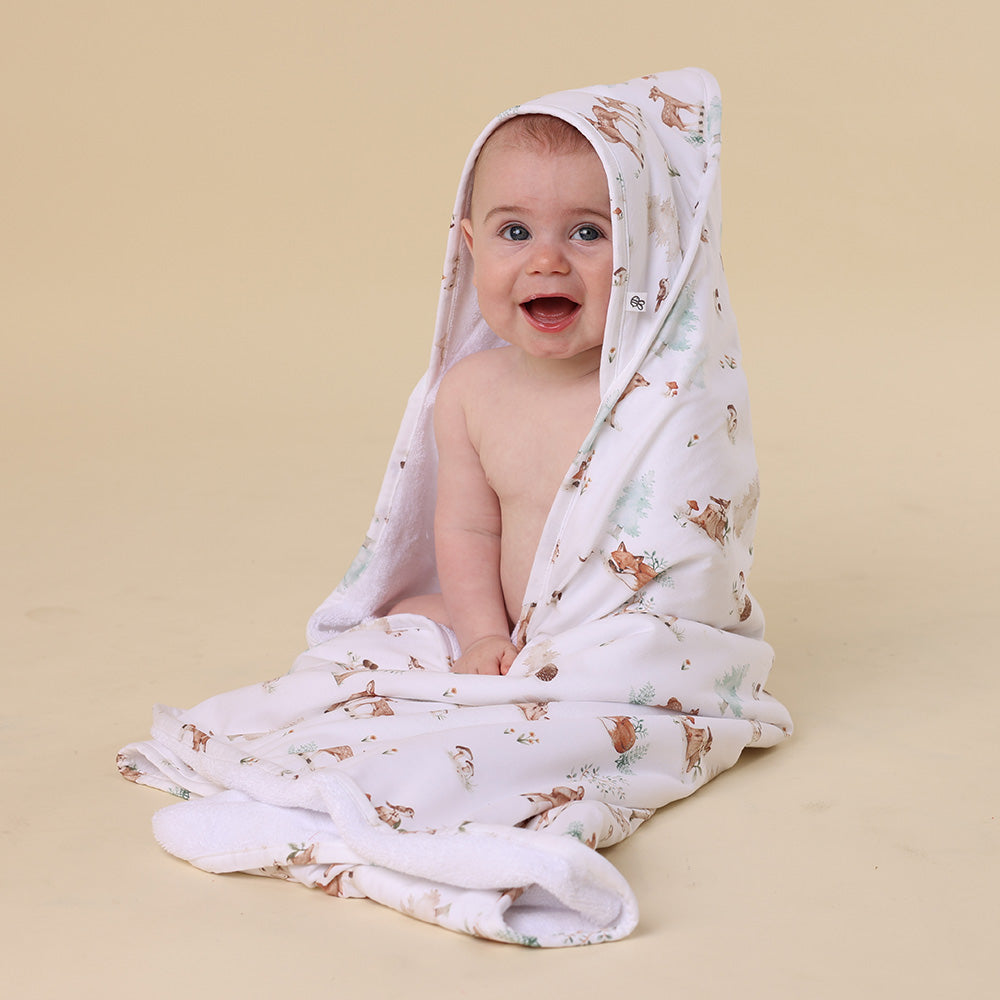 Woodland Tales Organic Baby Towel & Wash Cloth Set - View 4
