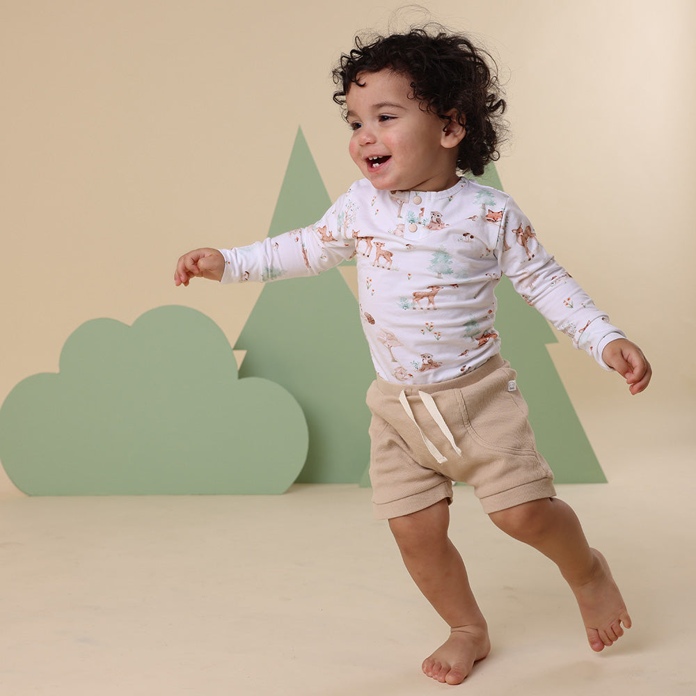 Woodland Tales Long Sleeve Organic Bodysuit - View 11