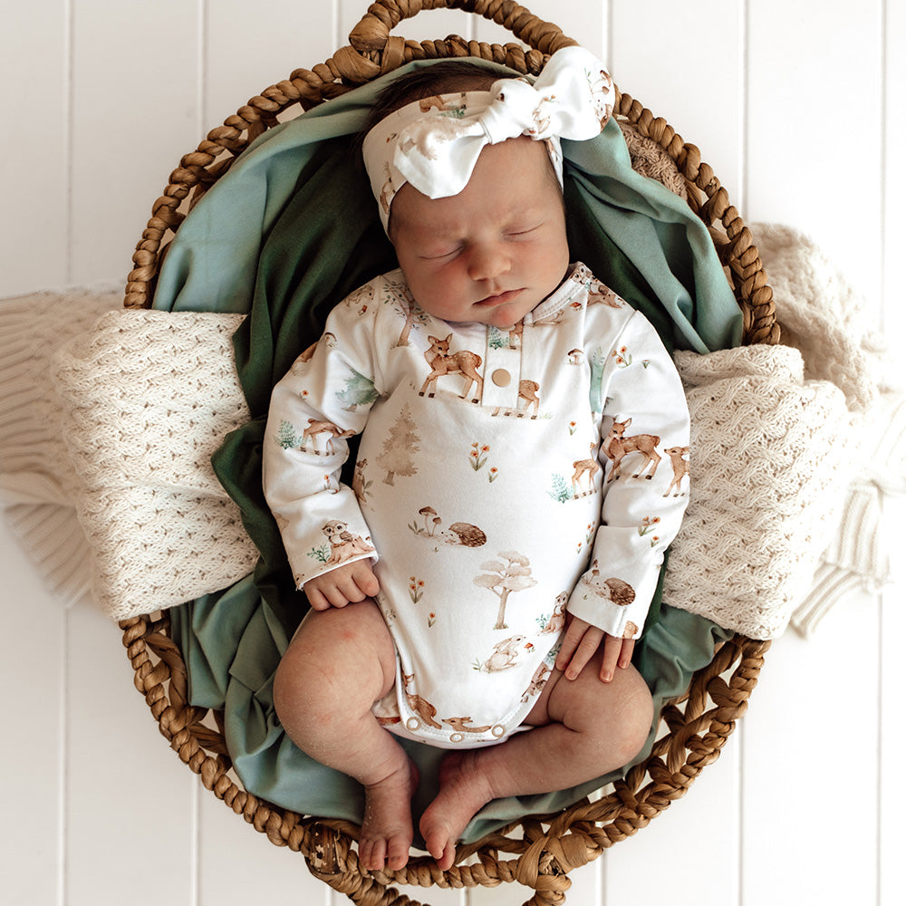 Woodland Tales Long Sleeve Organic Bodysuit - View 5