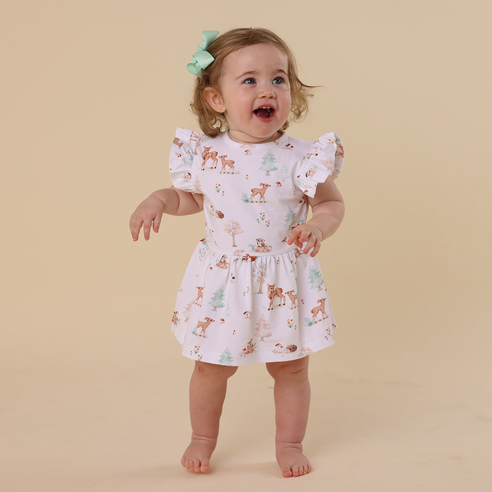 Woodland Tales Short Sleeve Organic Dress - View 14