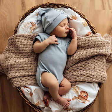 Zen Short Sleeve Organic Bodysuit-Snuggle Hunny
